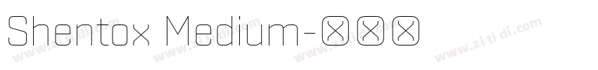 Shentox Medium字体转换